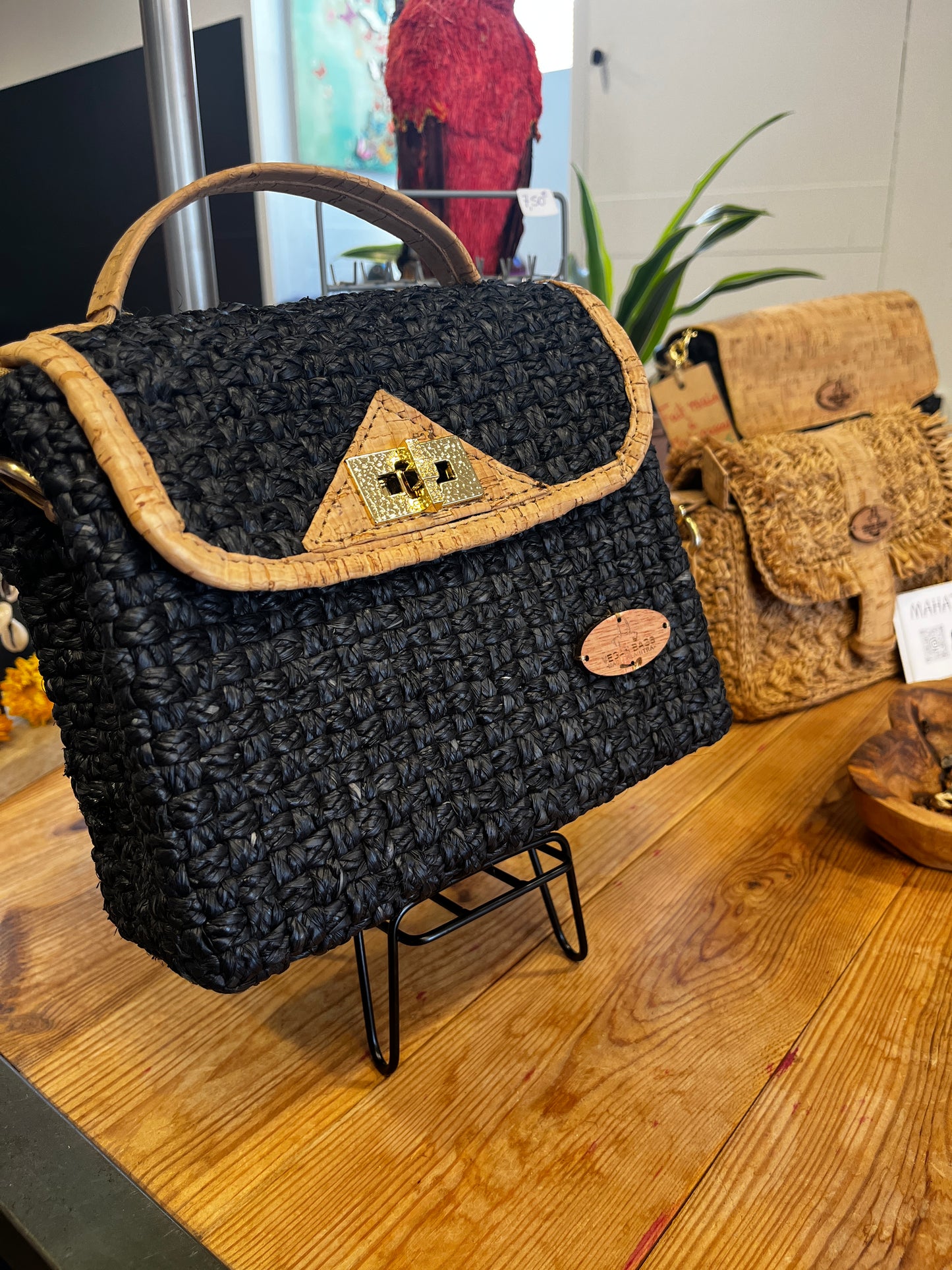 Sac à main chic PM en Raphia