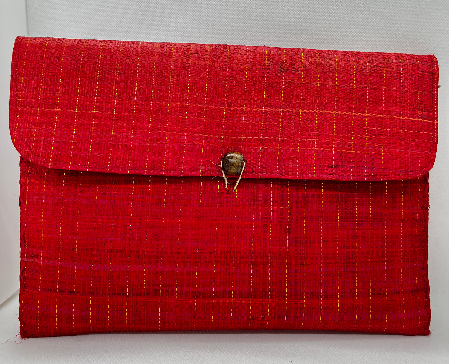 Pochette rouge XL avec lanière