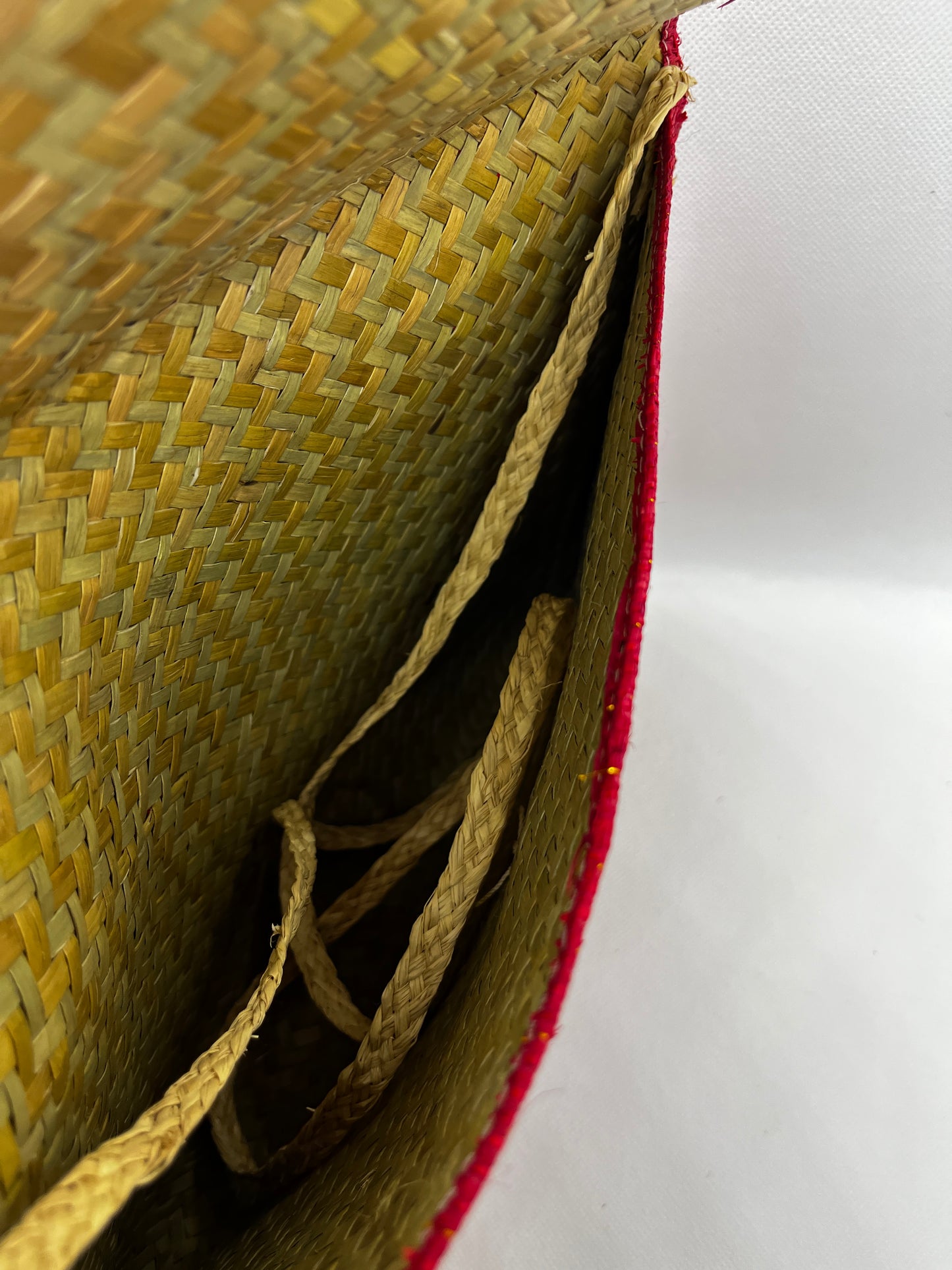 Pochette rouge XL avec lanière