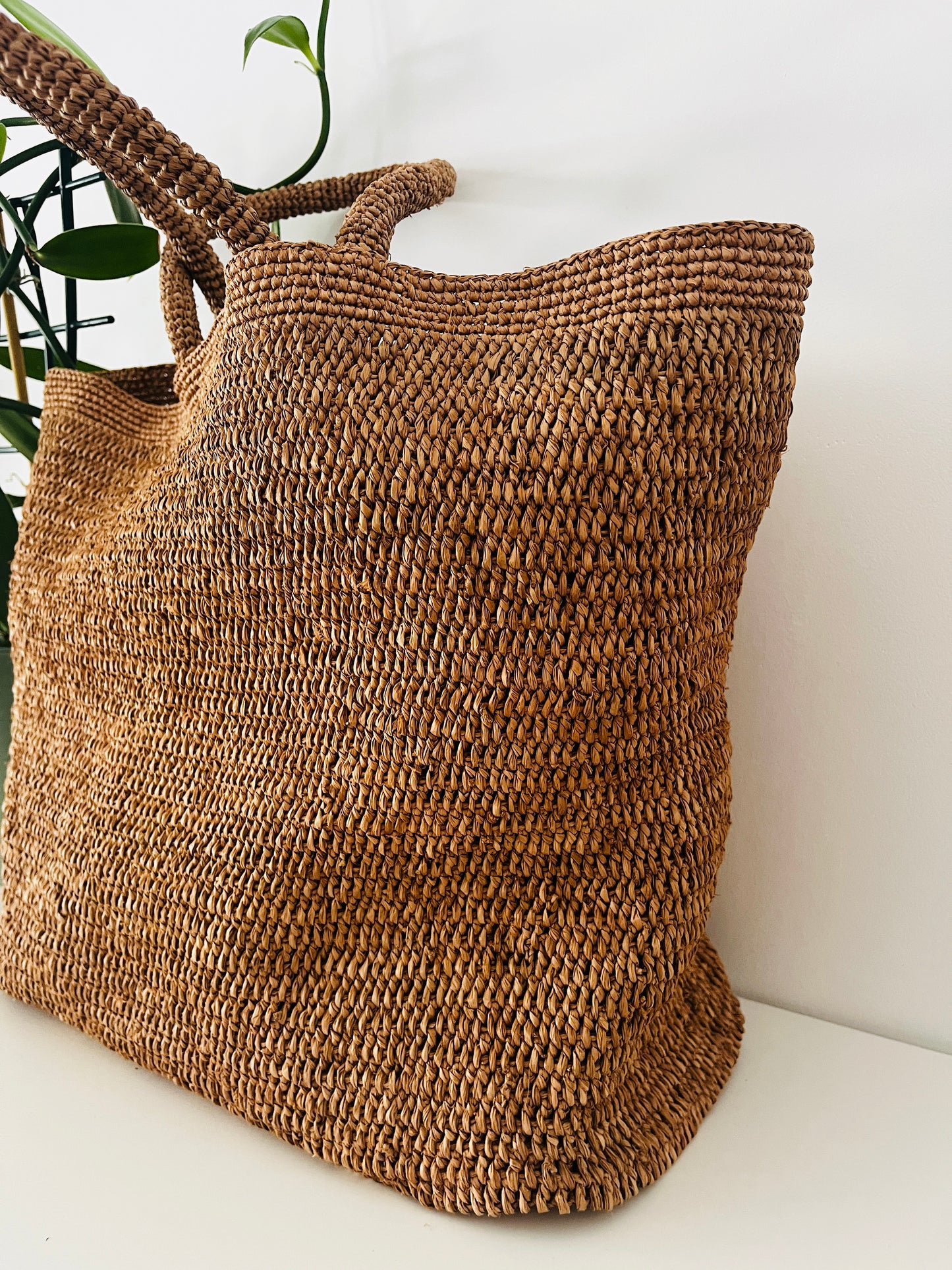 Sac Cabas en raphia naturel