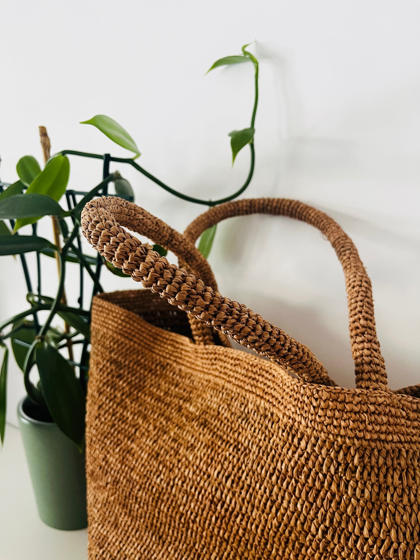 Sac Cabas en raphia naturel