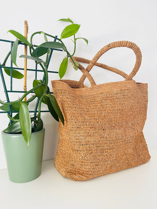 Sac Cabas en raphia naturel